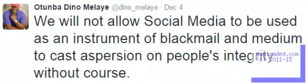 We will not allow Social Media to be used as an instrument of blackmail- Dino Melaye